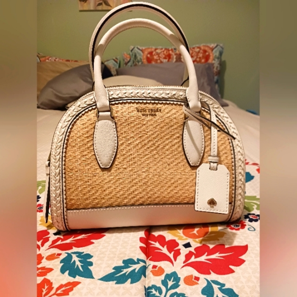 Kate Spade Reilly Straw dome bag